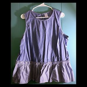 Simple sleeveless blouse